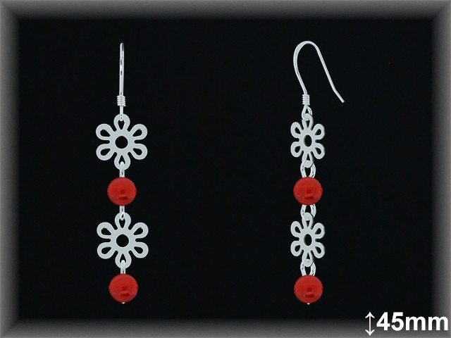Mayorista de Plata en Pendientes ref P8007RC  Pendientes de Plata al por Mayor