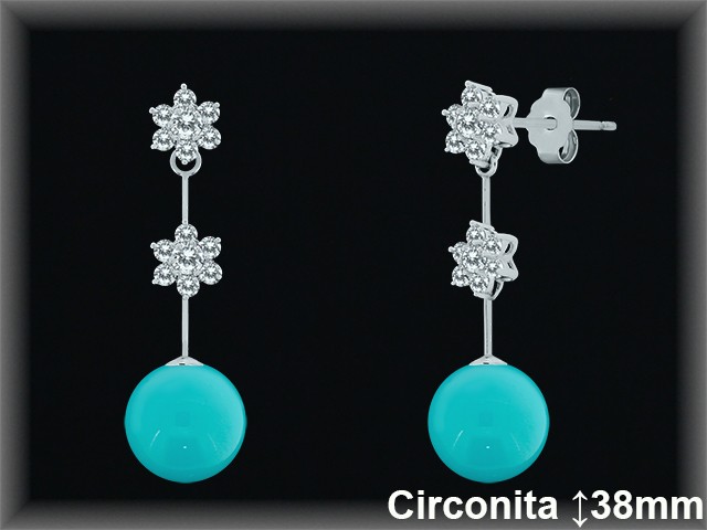 Pendientes de Plata al Por Mayor ref P8538T  Mayorista de pendientes de Plata