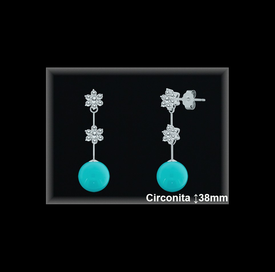 Pendientes de Plata al Por Mayor ref P8538T  Mayorista de pendientes de Plata