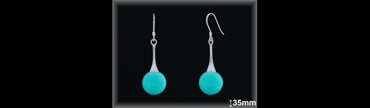 Pendientes de Plata al Por Mayor ref P8822T  Mayorista de pendientes de Plata