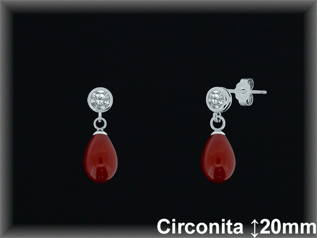 Pendientes de Plata al Por Mayor ref P8823R  Mayorista de pendientes de Plata