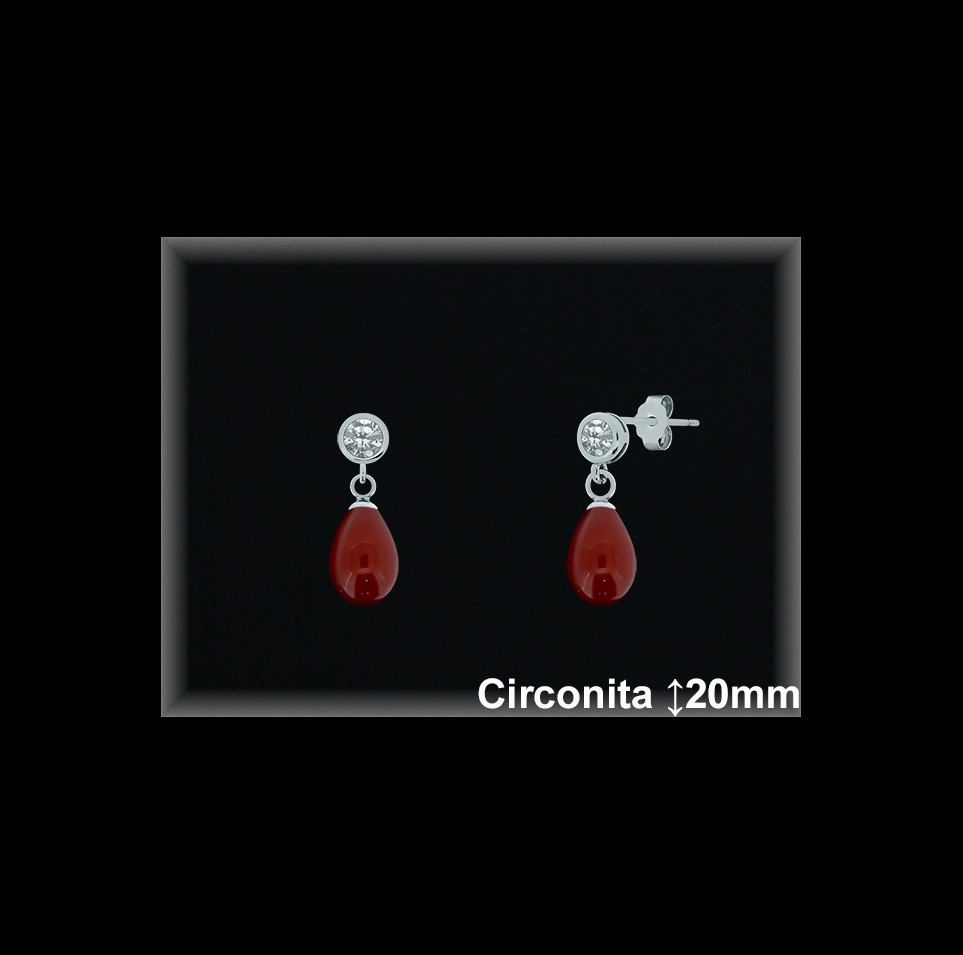 Pendientes de Plata al Por Mayor ref P8823R  Mayorista de pendientes de Plata