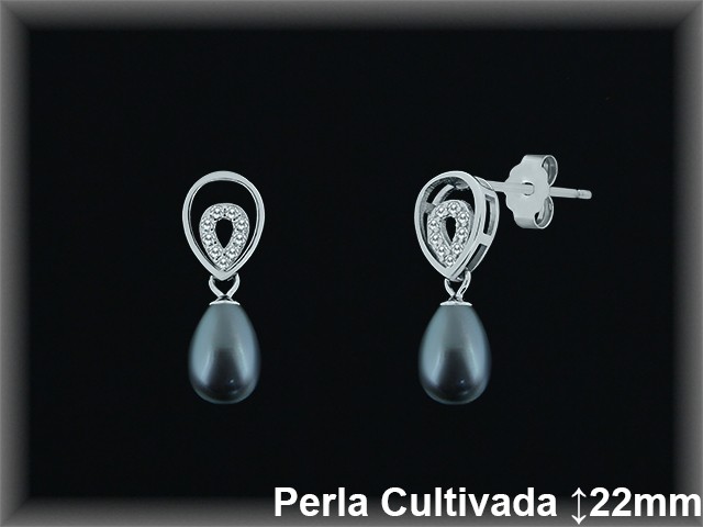 Pendientes de Plata al Por Mayor ref R8575G  Mayorista de pendientes de Plata