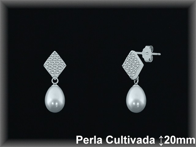 Pendientes de Plata al Por Mayor ref R8681  Mayorista de pendientes de Plata