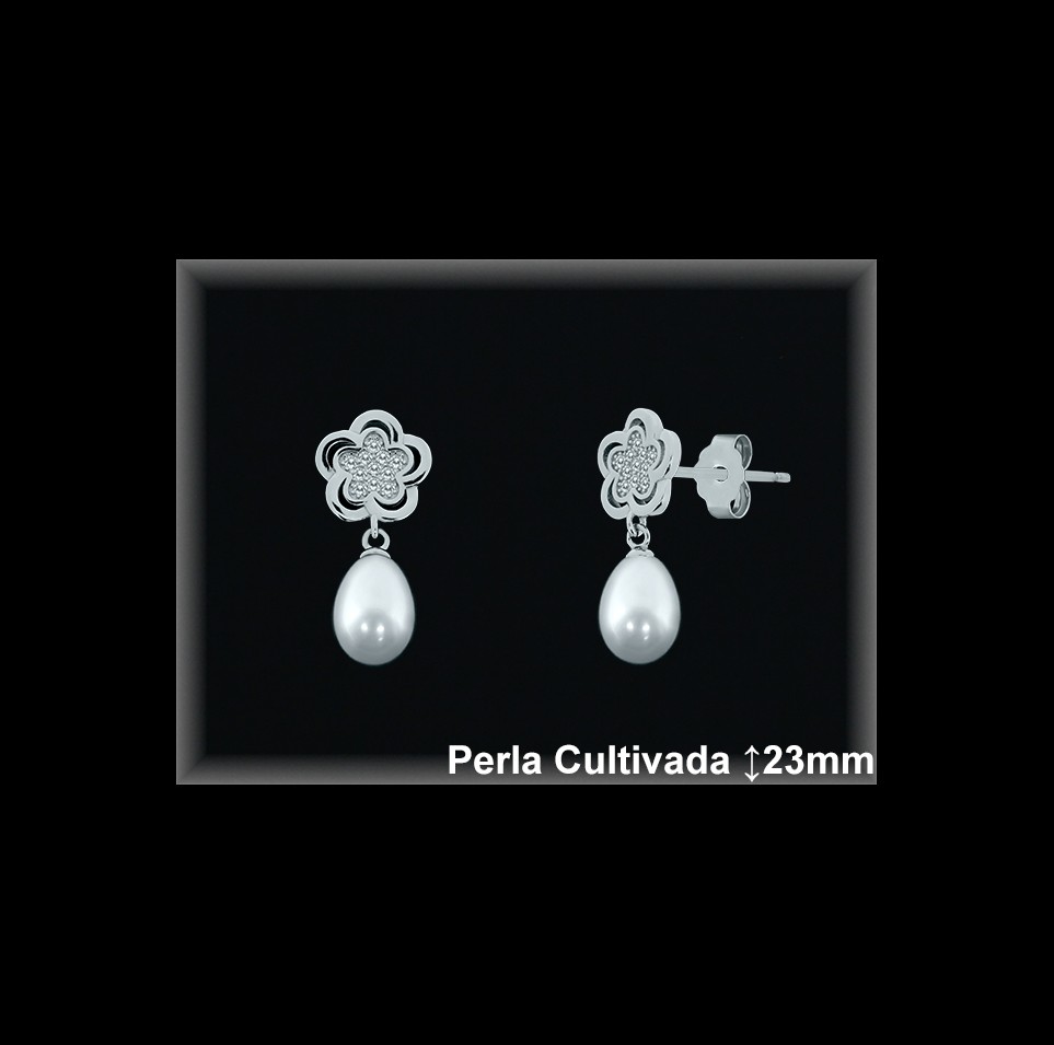 Pendientes de Plata al Por Mayor ref R8683  Mayorista de pendientes de Plata