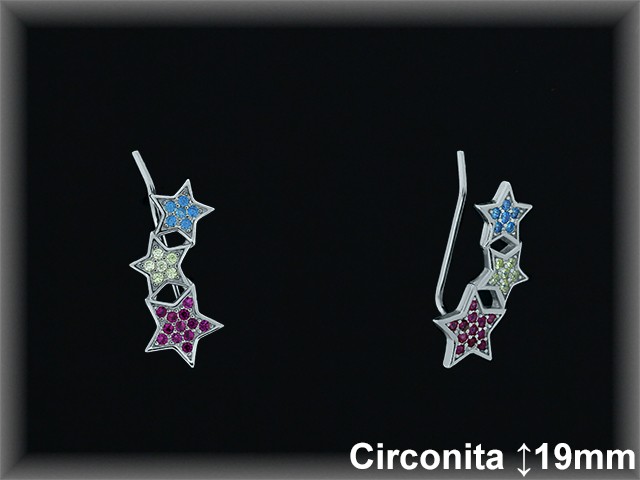 Pendientes de Plata al Por Mayor ref Z8014T  Mayorista de Pendientes de Plata