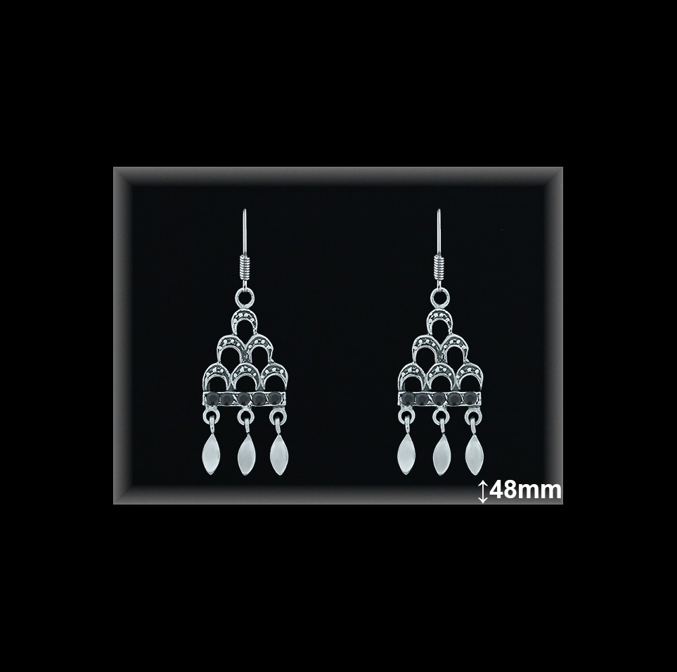 Mayorista de Plata en Pendientes ref Z8081N  Pendientes de Plata al por Mayor