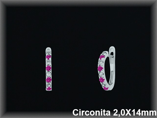 Mayorista de Plata en Pendientes ref Z8204R  Pendientes de Plata al por Mayor