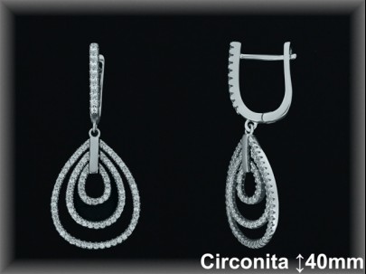 Mayorista de Plata en Pendientes ref Z8233  Pendientes de Plata al por Mayor