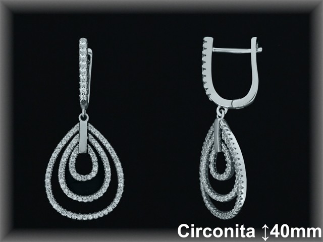 Mayorista de Plata en Pendientes ref Z8233  Pendientes de Plata al por Mayor