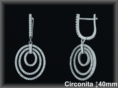 Mayorista de Plata en Pendientes ref Z8234  Pendientes de Plata al por Mayor