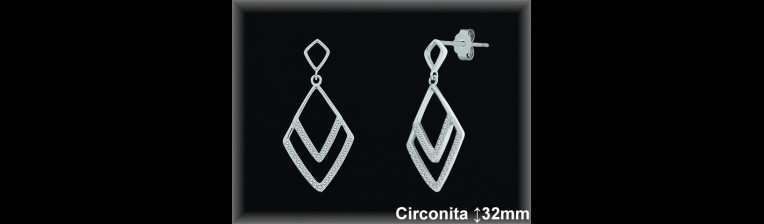 Mayorista de Plata en Pendientes ref Z8411  Pendientes de Plata al por Mayor