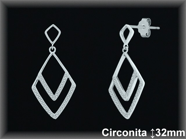 Mayorista de Plata en Pendientes ref Z8411  Pendientes de Plata al por Mayor