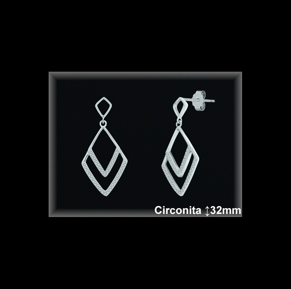 Mayorista de Plata en Pendientes ref Z8411  Pendientes de Plata al por Mayor