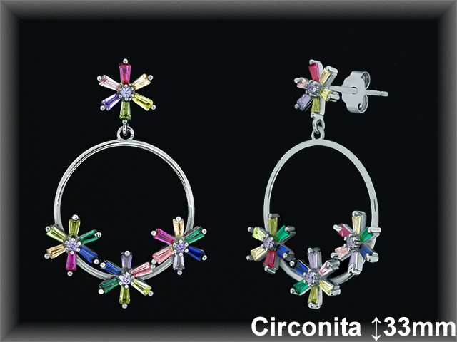 Mayorista de Plata en Pendientes ref Z8458  Pendientes de Plata al por Mayor