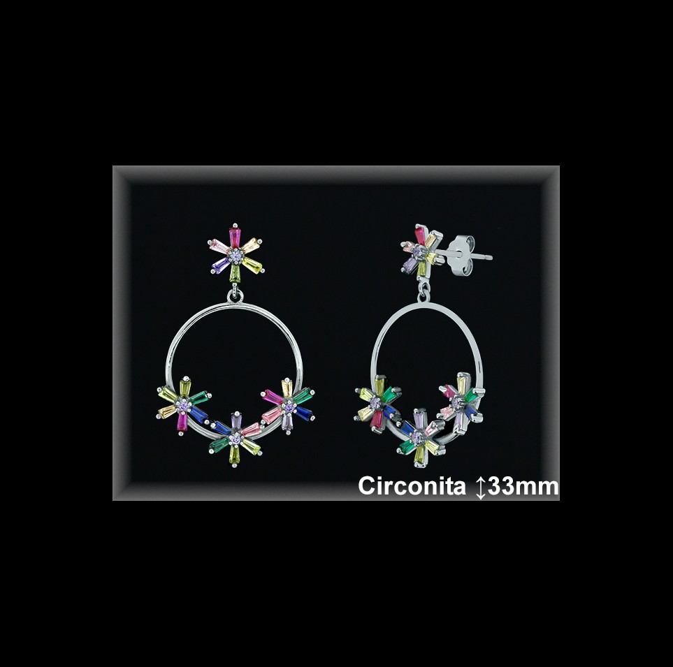 Mayorista de Plata en Pendientes ref Z8458  Pendientes de Plata al por Mayor