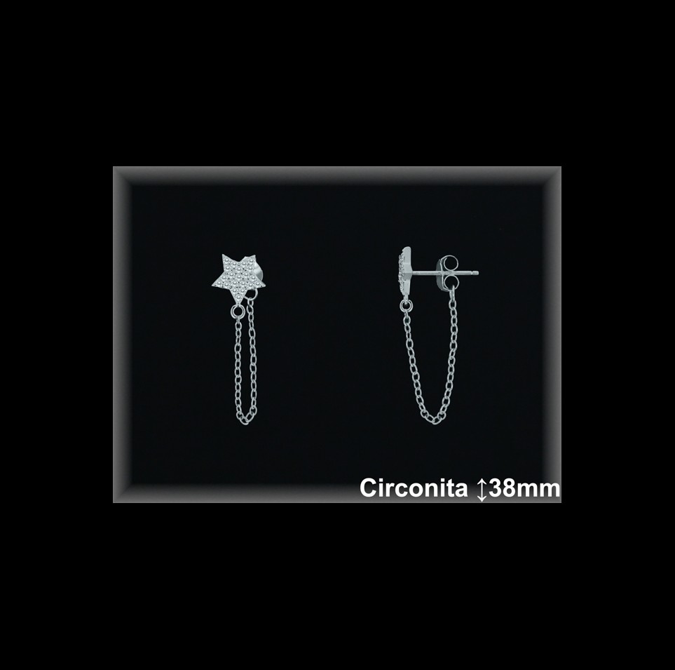 Mayorista de Plata en Pendientes ref Z8478  Pendientes de Plata al por Mayor