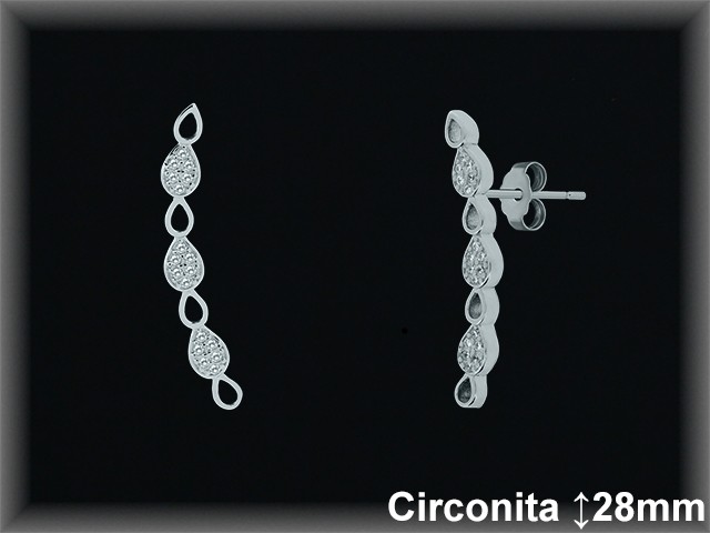 Mayorista de Plata en Pendientes ref Z8497  Pendientes de Plata al por Mayor