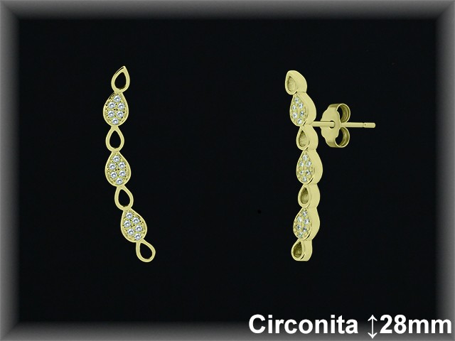 Mayorista de Plata en Pendientes ref Z8497C  Pendientes de Plata al por Mayor