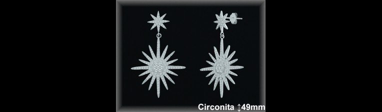 Mayorista de Plata en Pendientes ref Z8532  Pendientes de Plata al por Mayor