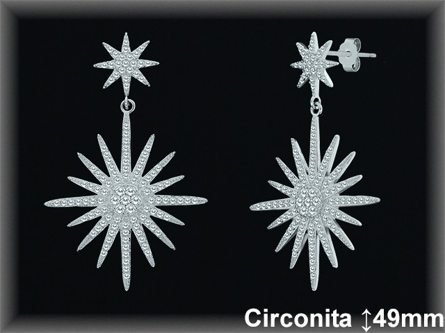 Mayorista de Plata en Pendientes ref Z8532  Pendientes de Plata al por Mayor