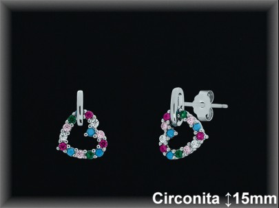 Pendientes de Plata al Por Mayor ref Z8573T  Mayorista de Pendientes de Plata