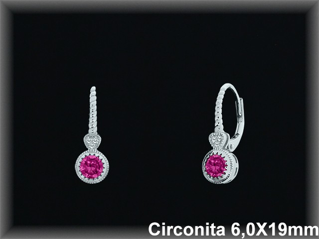 Pendientes de Plata al Por Mayor ref Z8658R  Mayorista de Pendientes de Plata
