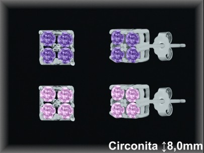 Pendientes de Plata al Por Mayor ref ZQ083S  Mayorista de Pendientes de Plata