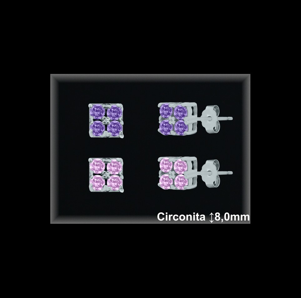 Pendientes de Plata al Por Mayor ref ZQ083S  Mayorista de Pendientes de Plata