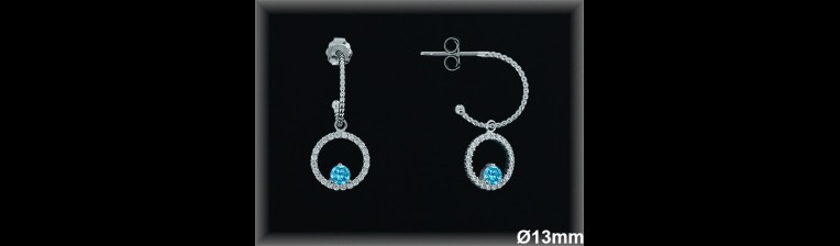 Aros de Plata al Por Mayor ref AZ002G  Mayorista de Aros de Plata