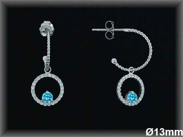 Aros de Plata al Por Mayor ref AZ002G  Mayorista de Aros de Plata