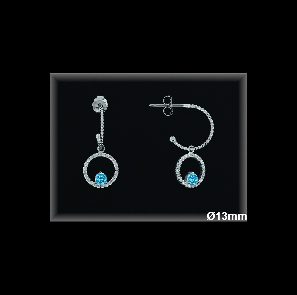 Aros de Plata al Por Mayor ref AZ002G  Mayorista de Aros de Plata