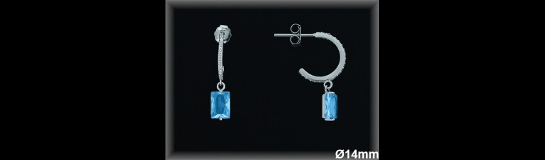 Aros de Plata al Por Mayor ref AZ003G  Mayorista de Aros de Plata