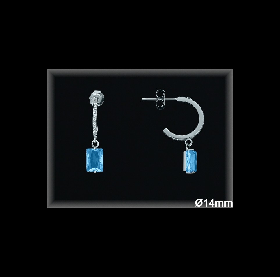 Aros de Plata al Por Mayor ref AZ003G  Mayorista de Aros de Plata