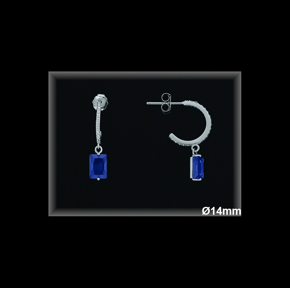 Aros de Plata al Por Mayor ref AZ003Z  Mayorista de Aros de Plata