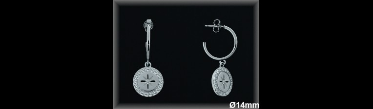 Aros de Plata al Por Mayor ref AZ006  Mayorista de Aros de Plata
