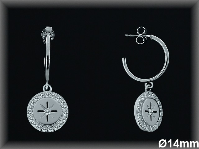 Aros de Plata al Por Mayor ref AZ006  Mayorista de Aros de Plata