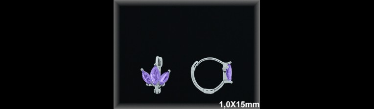Mayorista de Plata de Aros ref AZ350A  Aros de Plata al por Mayor