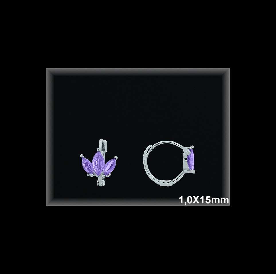 Mayorista de Plata de Aros ref AZ350A  Aros de Plata al por Mayor