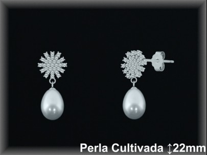 Pendientes de Plata al Por Mayor ref R8675  Mayorista de pendientes de Plata