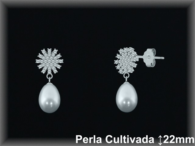 Pendientes de Plata al Por Mayor ref R8675  Mayorista de pendientes de Plata