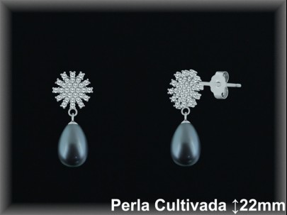 Pendientes de Plata al Por Mayor ref R8675G  Mayorista de pendientes de Plata