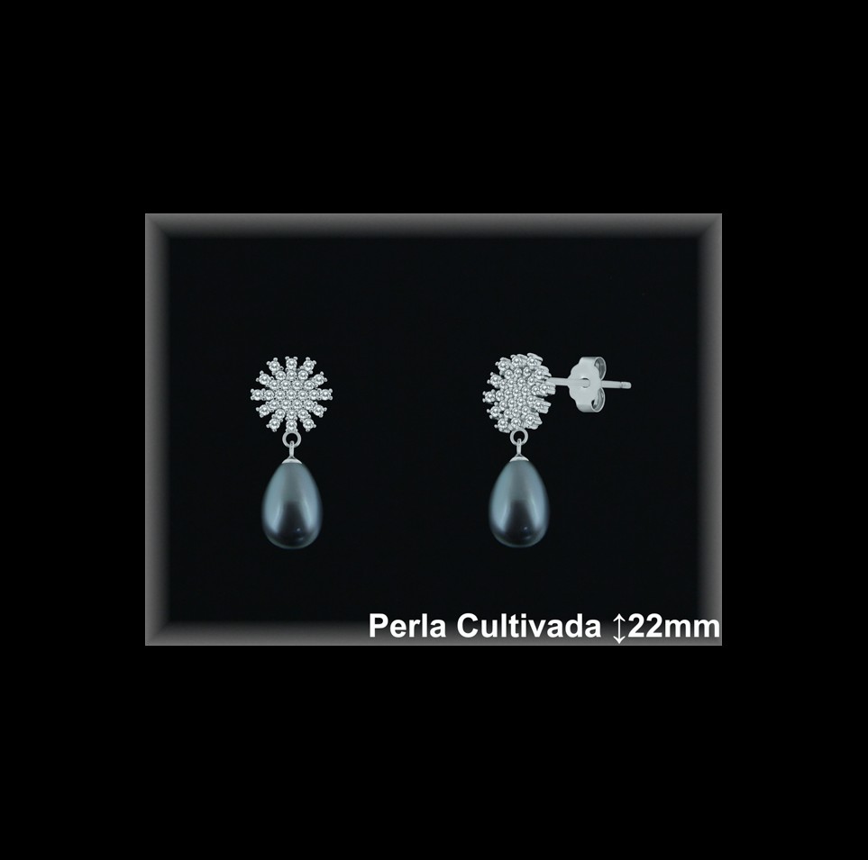 Pendientes de Plata al Por Mayor ref R8675G  Mayorista de pendientes de Plata