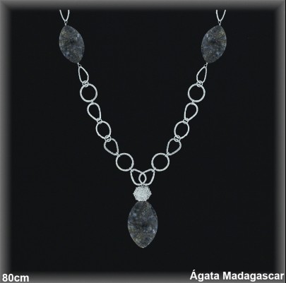 Collares de Plata al Por Mayor ref 7503  Mayorista de Collares de Plata