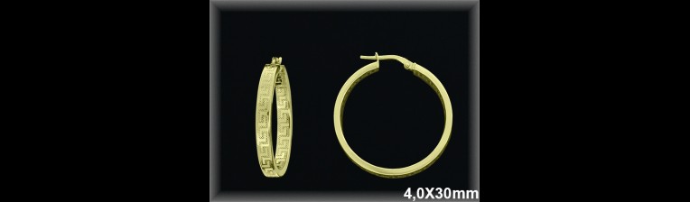 Mayorista de Plata de Aros ref AL214DC  Aros de Plata al por Mayor