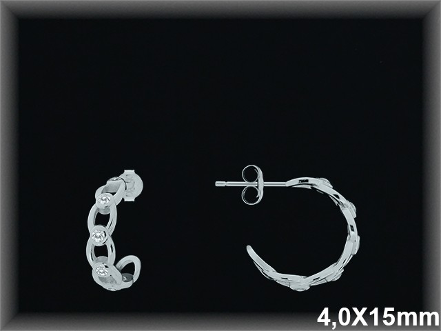 Mayorista de Plata de Aros ref AZ008  Aros de Plata al por Mayor