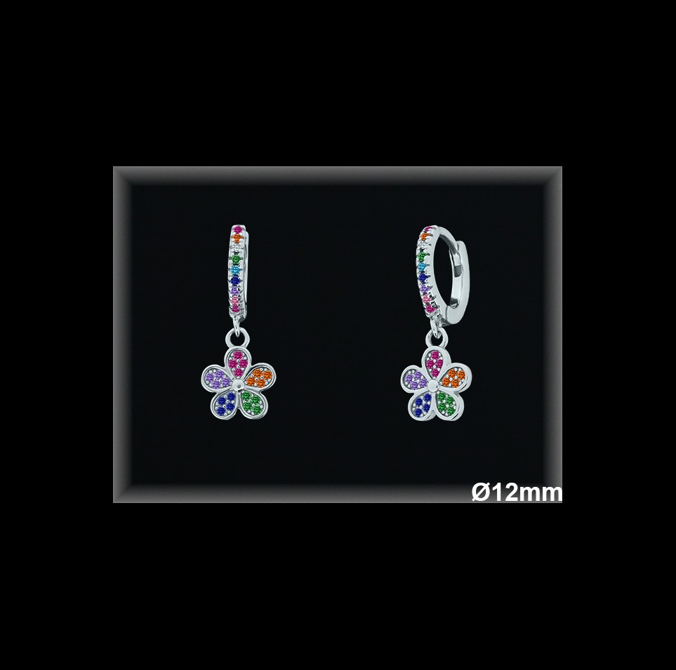 Aros de Plata al Por Mayor ref AZ096T  Mayorista de Aros de Plata