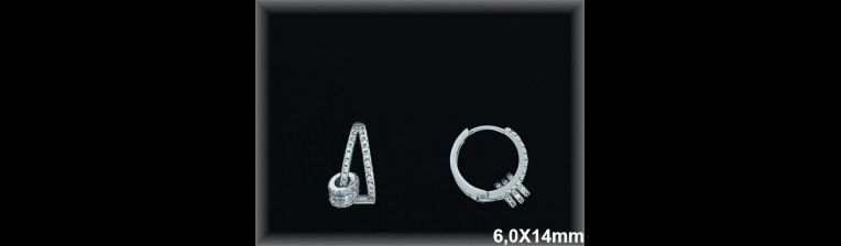 Mayorista de Plata de Aros ref AZ130  Aros de Plata al por Mayor