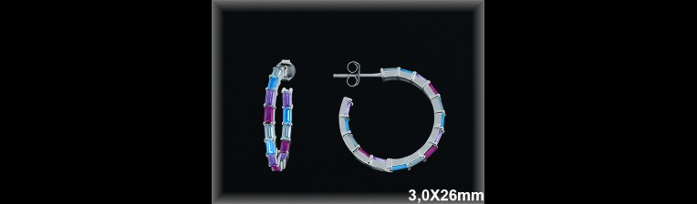 Mayorista de Plata de Aros ref AZ205G  Aros de Plata al por Mayor