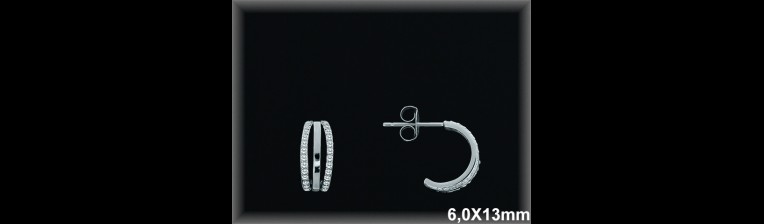 Mayorista de Plata de Aros ref AZ207  Aros de Plata al por Mayor